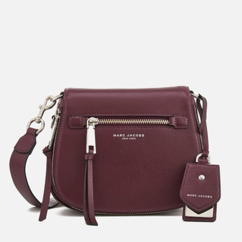 Marc Jacobs Recruit Nomad Small Saddle Bag in Blackberry